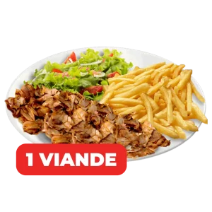 Assiette 1 viande Kebab Land's